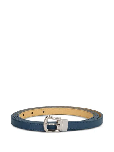 Fendi Reversible Leather Belt In Blue