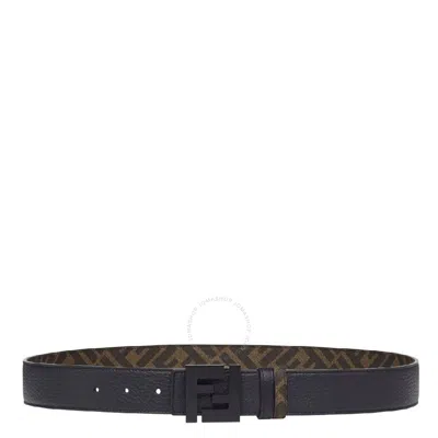 Fendi Reversible Logo-buckle Belt In Black