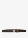 Fendi Ff 30mm Reversible Belt In Multi