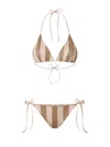 Fendi Women Lycra Reversible Swim Costume In Pink