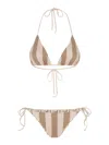 Fendi Women Lycra Reversible Swim Costume In Pink & Purple