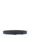 Fendi Reversible Metal-buckle Belt In Blue