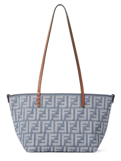 Fendi Reversible Shopper Bag "roll Small" In Multi