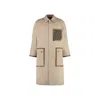 Fendi Logo Monogram Reversible Trench Coat In Multi