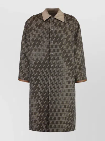 Fendi Reversible Trench Coat With Back Slit