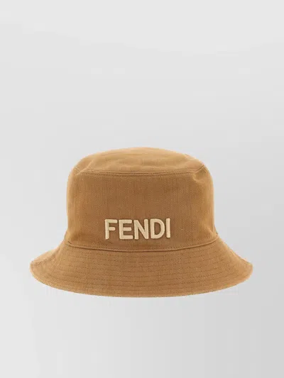 FENDI REVERSIBLE WIDE BRIM BUCKET HAT