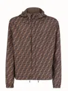 Fendi Reversible Windbreaker Jacket In Black