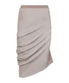 Fendi Midi Skirt With Elasticated Waist In Nude