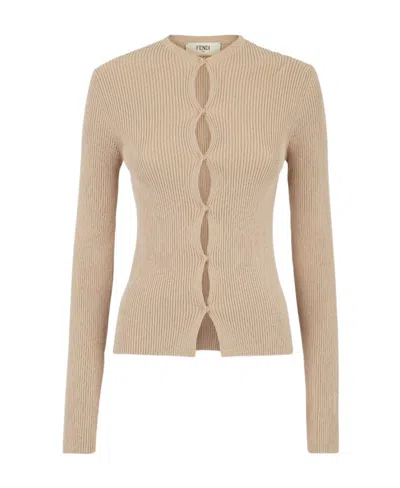 FENDI FENDI BUTTONED LONG-SLEEVED CARDIGAN