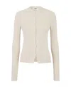 Fendi Ribbed Cardigan With Cut-outs In White