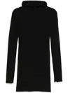 Fendi Mini Fitted Dress With Hood In Black
