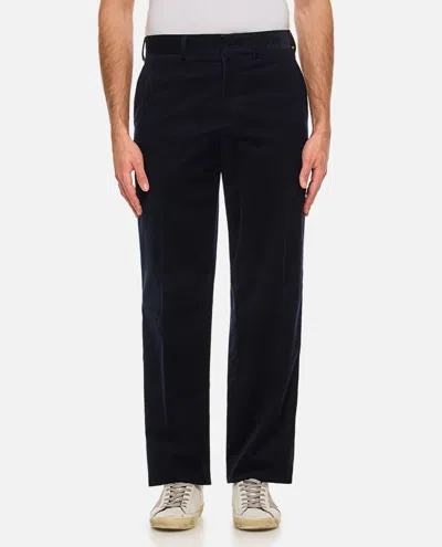 Fendi Ribbed Pants In Blue