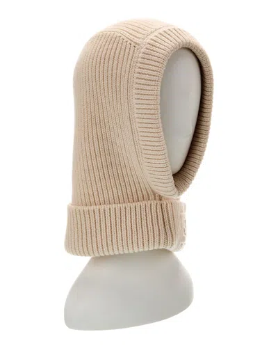 Fendi Ribbed Wool & Cashmere-blend Balaclava In Black