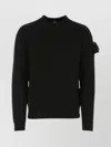 Fendi Ribbed Wool Crewneck Sweater In Black