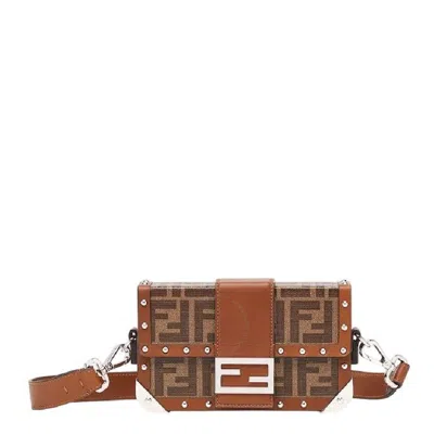 Fendi Rigid Baguette Crossbody Bag