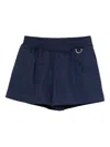 Fendi Elastic Waist Shorts In Blue