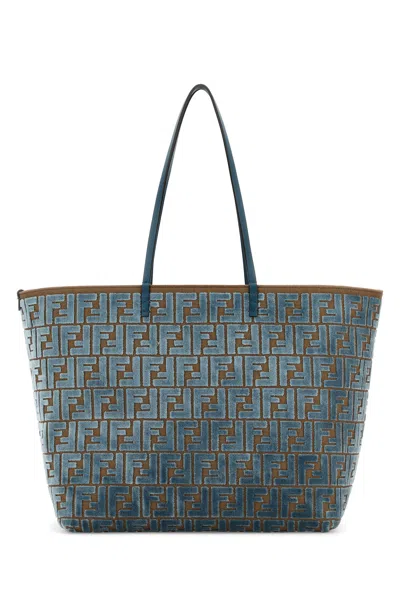 Fendi Roll Bag Shopper-tu Nd  Female In Blue