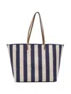 Fendi Large Roll Shopper In Pequin Striped Bags In Blue