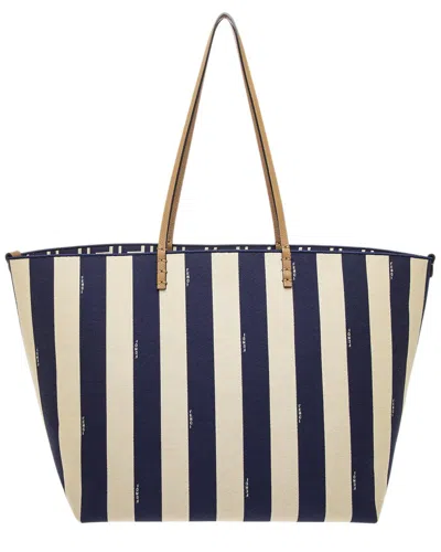 Fendi Roll Large Leather-trim Tote In Multi