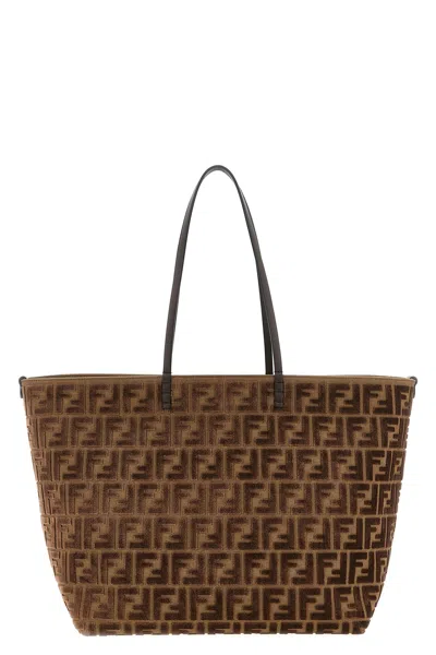 FENDI 'ROLL LARGE' REVERSIBLE SHOPPING BAG