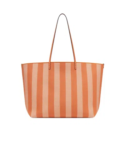 Fendi Roll Large Tote Bag In Orange