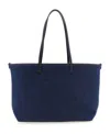 Fendi Blue Roll Medium Reversible Tote In Blue