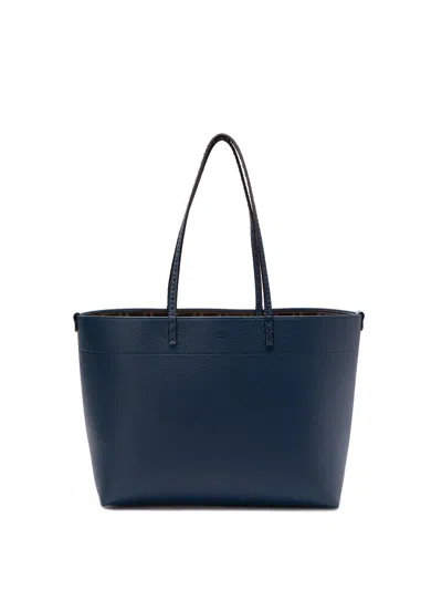 Fendi `roll` Medium Shopper Bag In Blue