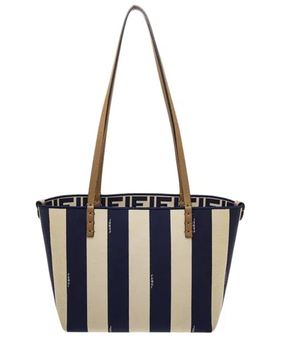 Fendi Roll Mini Ff Leather-trim Tote