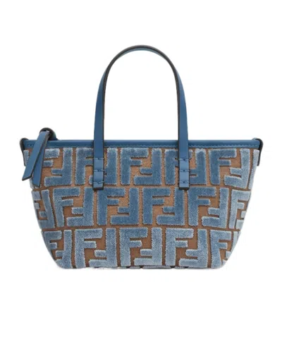 Fendi Roll Mini Handbag In Blue