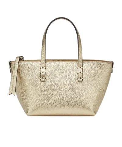 Fendi Roll Mini Handbag In Nude