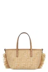 Fendi Roll Mini Handbag In Sand
