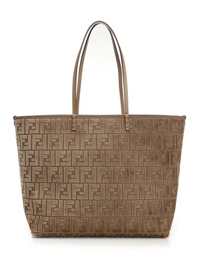 Fendi Roll Shoulder Bags Multicolor In Beige