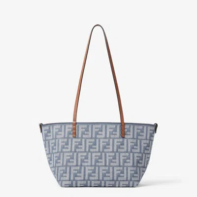 Fendi "roll Small" Shoulder Bag In Blue