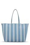 Fendi Blue Reversible Roll Large Shopper In Blue