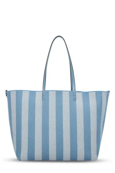 FENDI ROLL STRIPED LARGE REVERSIBLE TOTE BAG