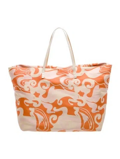 Pre-owned Fendi Roll Tote Vintage In Orange