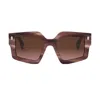Fendi Roma Fe40162i Sunglasses In Brown