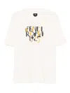 Fendi Roma 1925 Print Cotton T-shirt Clothing In White