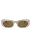 Fendi ' Roma 52mm Oval Sunglasses