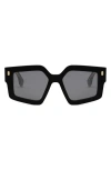 Fendi Roma 52mm Square Sunglasses