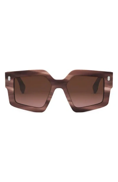 Fendi Roma 52mm Square Sunglasses In Multi