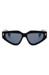 Fendi Roma 54mm Geometric Sunglasses
