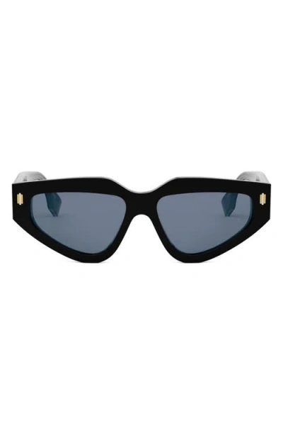 Fendi Roma Fe40163u Sunglasses In Black