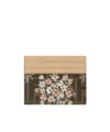 Fendi Flower Bouquet Ff Fabric Card Holder Accessories In Nude