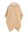 Fendi Beige Wool And Cashmere Poncho In Nude
