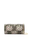 Fendi Roma Continental Clutch Bag In Brown
