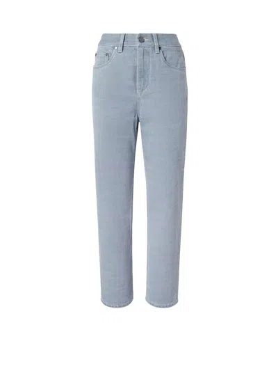 Fendi Roma Cotton Jeans In Blue