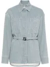 Fendi Women Denim Go-to Jacket In Blue