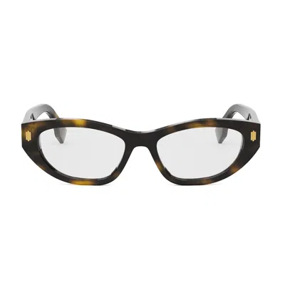 Fendi Roma Eyeglasses In Brown