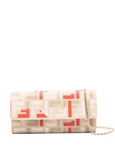 Fendi Roma Ff-pattern Clutch Bag